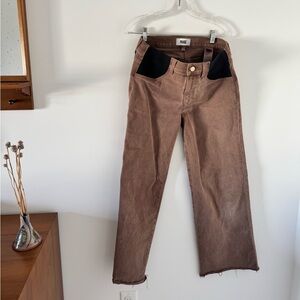 Paige Under the Belly Brown Maternity Pants